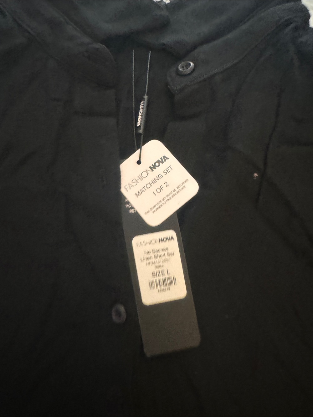 Fashion Nova Black Lightweight Women's Shirt Jacket